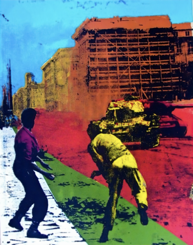 BERLIN RIOT 1953 de Thomas Dellert, Impresión a la venta en Singulart