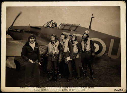 Thomas Dellert Portraying RAF Flying Ace Eriksen par Thomas Dellert, Photographie en vente sur Singulart