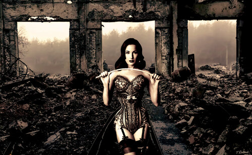 Dita beats the Ruins par Thomas Dellert, Édition en vente sur Singulart