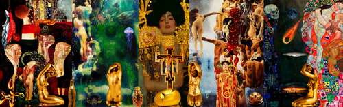 THE WORLD .        Based on art by Gustaf Klimt par Thomas Dellert, Édition en vente sur Singulart