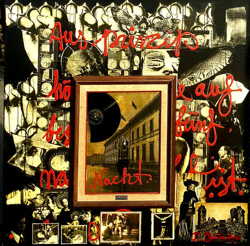 NACHT IM BERLIN . Painting with collage on canvas von Thomas Dellert, Malerei kaufen auf Singulart