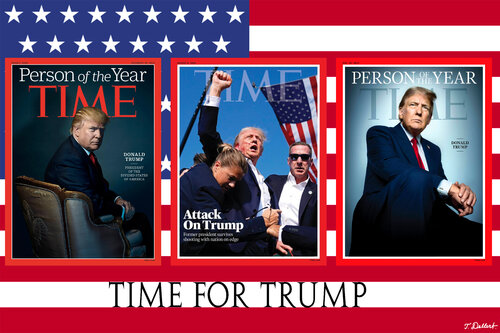 TIME FOR TRUMP is Now van Thomas Dellert, Afdruk te koop op Singulart