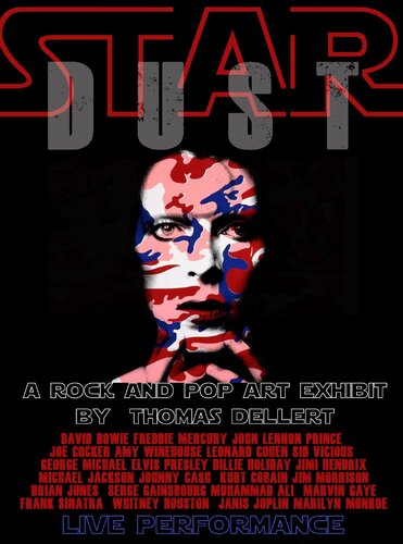 POSTER  FOR THE STARDUST EXHIBIT par Thomas Dellert, Édition en vente sur Singulart