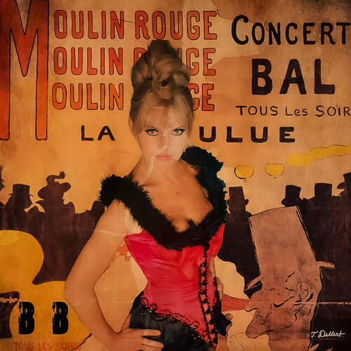 BB au Moulin Rouge van Thomas Dellert, Fotografie te koop op Singulart