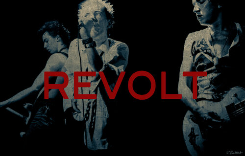 REVOLT  !  GO PUNK.  Revolt against societies oppression of individualism van Thomas Dellert, Digitaal te koop op Singulart