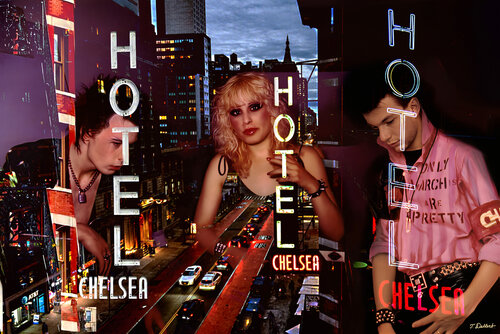 Last Stop Chelsea Hotel New York 1978  -  Sid Vicious Nancy Spungen Tommy Dollar- IN HAND BUILT LIGHTBOX von Thomas Dellert, Druck kaufen auf Singulart