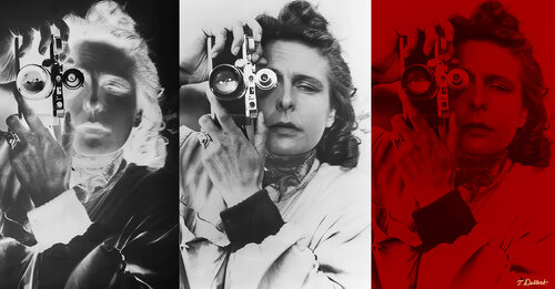 LENI  : Schwarz, Weiß und Rot di Thomas Dellert, Digitale in vendita su Singulart
