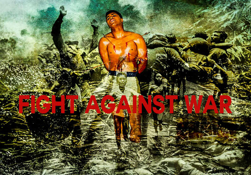 The Fighter against War van Thomas Dellert, Afdruk te koop op Singulart