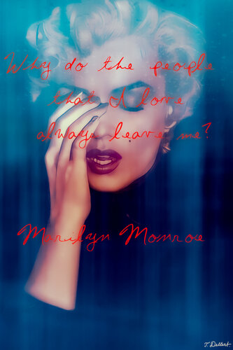 BLUE CRYING MONROE van Thomas Dellert, Afdruk te koop op Singulart