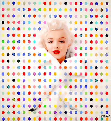 M and M        inspired by Damien Hirst and M&M candy von Thomas Dellert, Druck kaufen auf Singulart