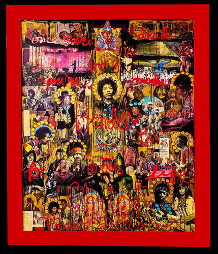 Jimi Hendrix Voodoo Child par Thomas Dellert, Peinture en vente sur Singulart