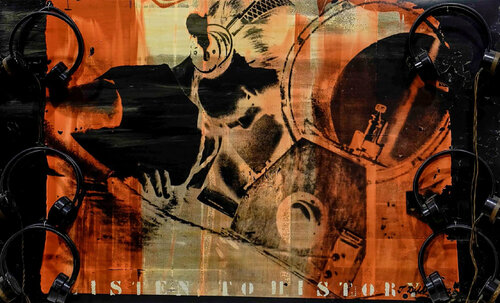 Listen to History von Thomas Dellert, Malerei kaufen auf Singulart