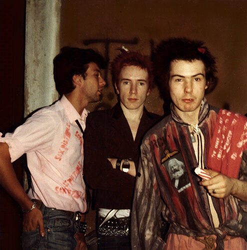Tommy  Dollar , Johnny  Rotten and Sid  Vicious  The original Punk Rockers  1976/ 77 by Thomas Dellert, Photography for Sale on Singulart