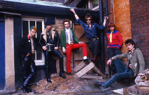 Tommy Dollar and Punk Rocks friends off Kings Road London 1975 Thomas Dellert