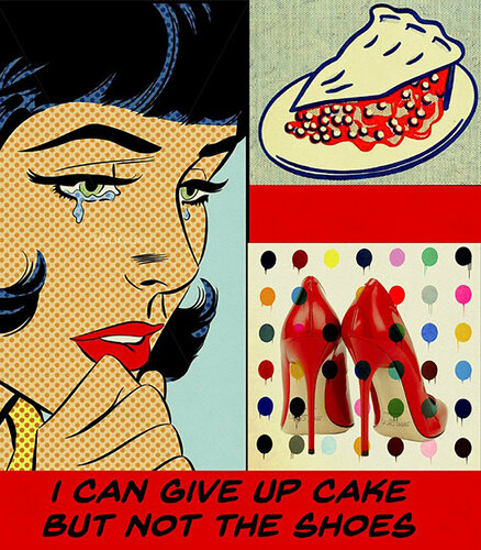 Don't give up the HH shoes van Thomas Dellert, Afdruk te koop op Singulart
