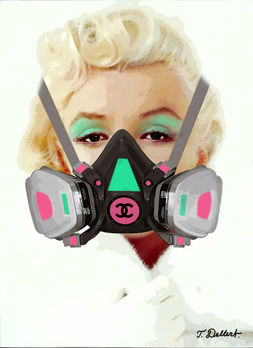 Monroe Mask and Mink par Thomas Dellert, Édition en vente sur Singulart