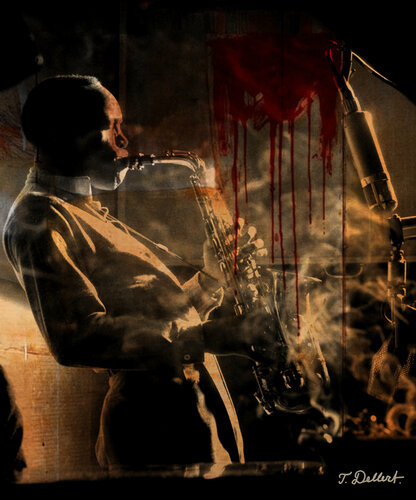 Saxophone Blues in the night par Thomas Dellert, Photographie en vente sur Singulart