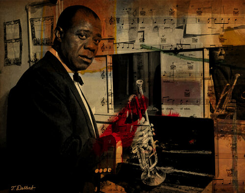 Louis Armstrong par Thomas Dellert, Photographie en vente sur Singulart