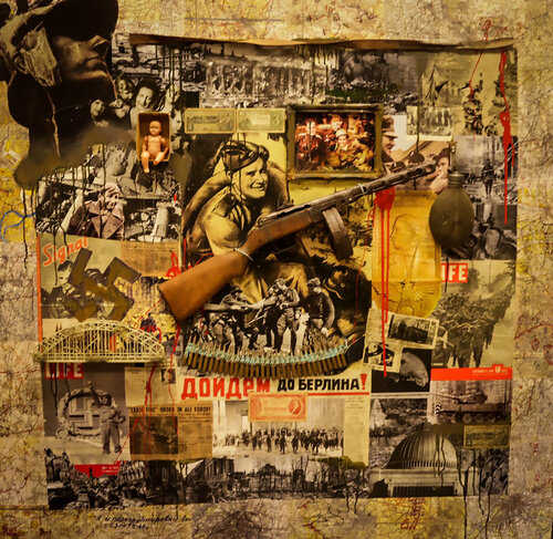 DIE LETZTE BRUCKE - The last bridge to Berlin de Thomas Dellert, Pintura a la venta en Singulart