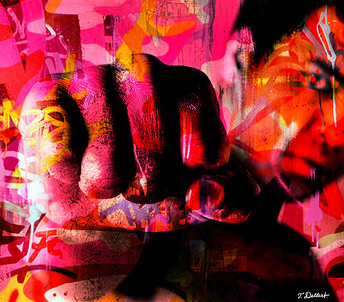 Alis Fist   Pink version par Thomas Dellert, Édition en vente sur Singulart