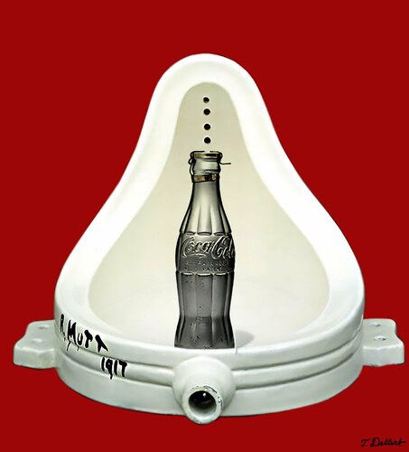 COKE IS DADA.     after Marcel Duchamp by Thomas Dellert, Print for Sale on Singulart