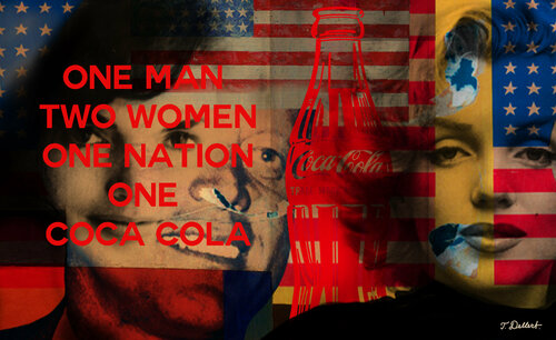 One Man One Nation One Coke         after James Rosenquist par Thomas Dellert, Édition en vente sur Singulart
