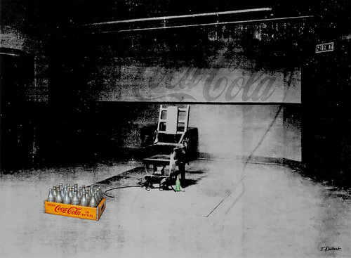 THE LAST COKE.     after Andy Warhol Thomas Dellert