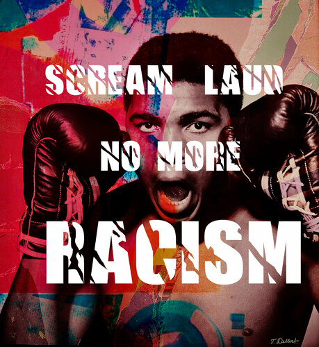 NO MORE RACISM van Thomas Dellert, Afdruk te koop op Singulart