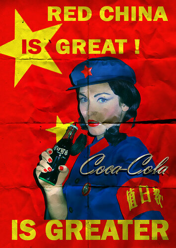 Red China is Great but Coca Cola is Greater par Thomas Dellert, Édition en vente sur Singulart