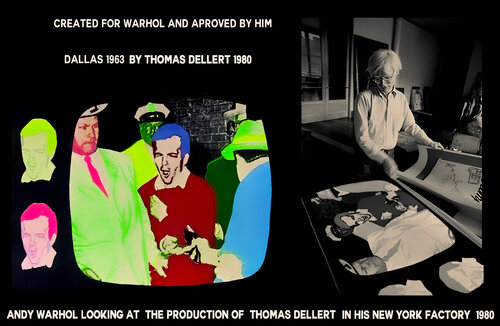 KAMIKAZE ( one of the  original 1980 hand printed silkscreens  with Camouflage that inspired Warhol to use camouflage on his own prints ) Thomas Dellert