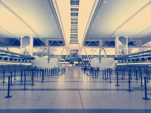 Sorry Sir All flights grounded  at JFK today par Thomas Dellert, Photographie en vente sur Singulart