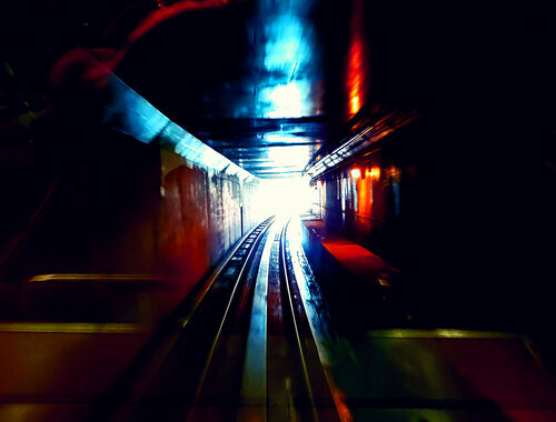 out of the tunnel Into the light par Thomas Dellert, Photographie en vente sur Singulart