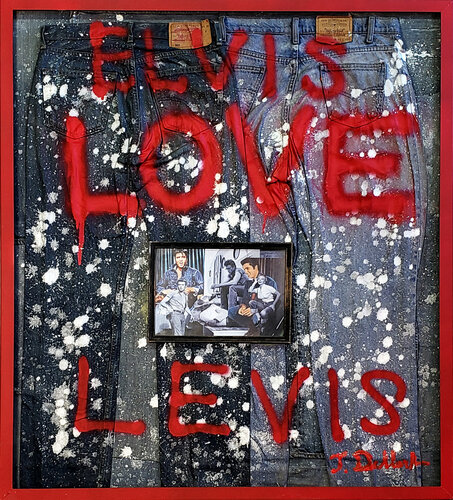 LEVIS is ELVIS IS LOVE par Thomas Dellert, Peinture en vente sur Singulart