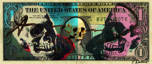 WARHOL DEATH DOLLAR par Thomas Dellert, Photographie en vente sur Singulart