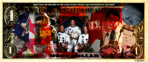 ONE MOON DOLLAR   ( Apollo  Moon Landing 1969 ) Thomas Dellert