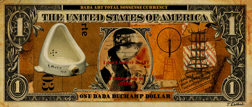 ONE DADA DOLLAR.  ( Marcel Duchamp ) by Thomas Dellert, Photography for Sale on Singulart