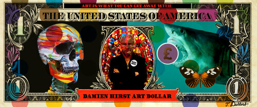 ONE HIRST ART DOLLAR.     ( Damien Hirst ) par Thomas Dellert, Photographie en vente sur Singulart