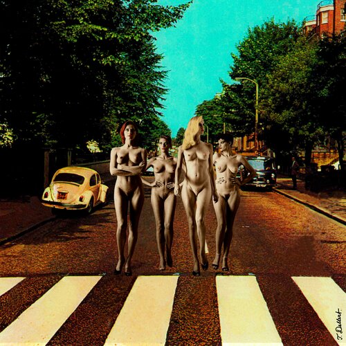 Naked on Abbey Road   ( Tribute to the Beatles ) von Thomas Dellert, Druck kaufen auf Singulart
