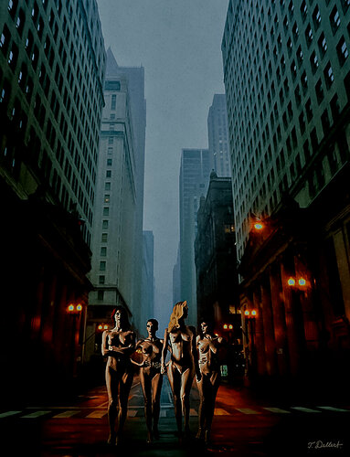 Manhattan Ladies of the Night par Thomas Dellert, Photographie en vente sur Singulart