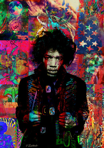 Hendrix´s Purple Haze par Thomas Dellert, Édition en vente sur Singulart