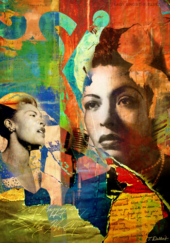 Billie sings the blues par Thomas Dellert, Photographie en vente sur Singulart