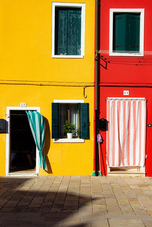 Venice Burano  Yellow and Orange Thomas Dellert