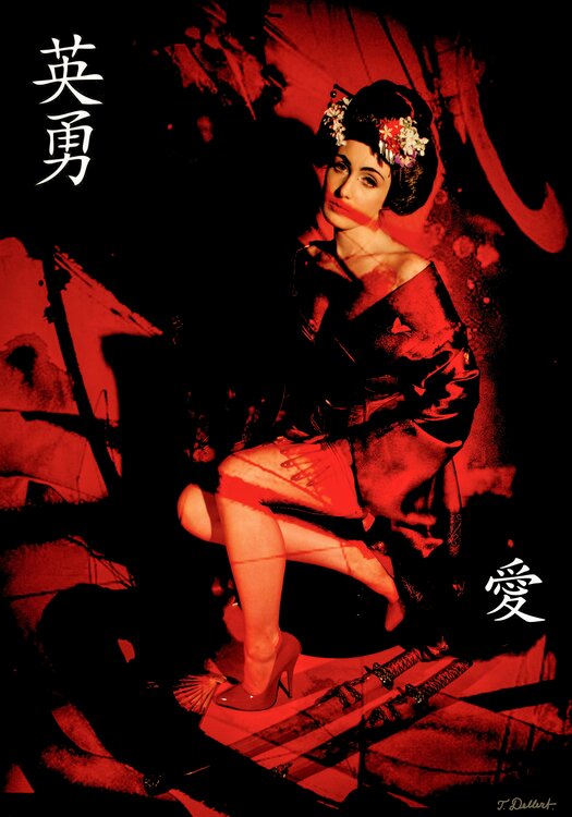 Red Geisha for Love. Original photograph by Thomas Dellert Thomas Dellert