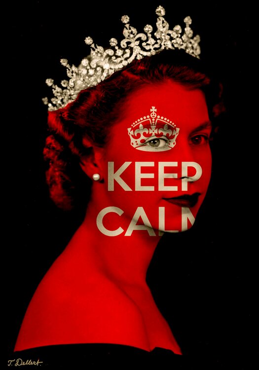 Queen Elizabeth the second    ( Portrait five ) Thomas Dellert