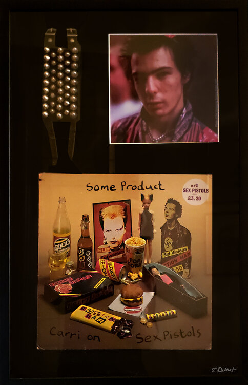 SID VICIUS of the Sex Pistols       ( Original Personal  Punk Bracelet worn by Sid  & a mint version of the Sex Pistols  LP Vinyl ) Some Product ) Thomas Dellert