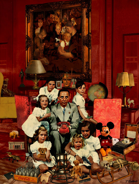 Waiting for the Call.                Satirical and Political photomontage  for the new year 2023 Thomas Dellert