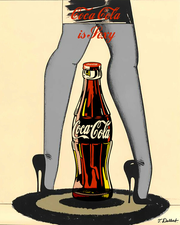 COKE IS SEXY.  after a work by Allen Jones Thomas Dellert