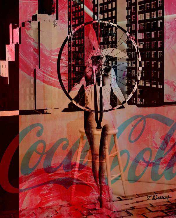 FUN  FAIR  NY  with  COKE.  after Helmut Newton and Marcel du Champ Thomas Dellert