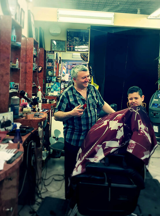 your dad  told me to give you a Crew Cut Thomas Dellert