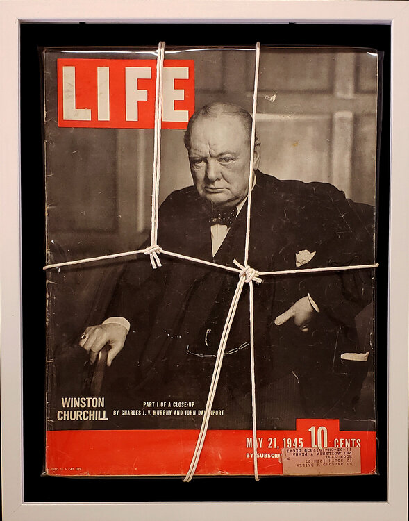 LIFE. 1945 the End of World War two with Winston Churchill on the cover Thomas Dellert